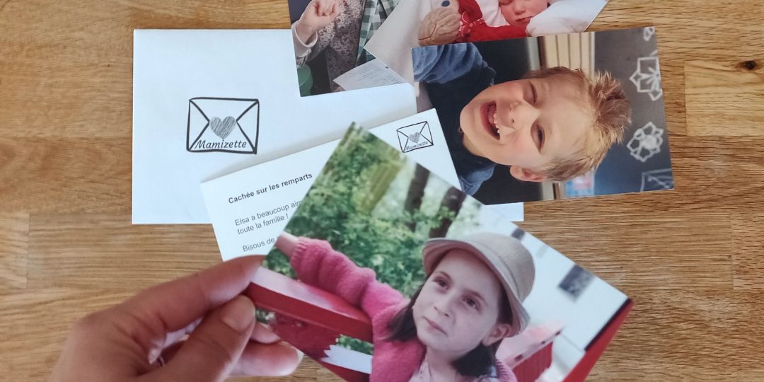 cartes photos imprimées mamizette dans la cuisine