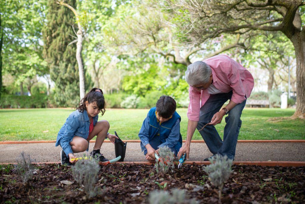 jardinage grand-parent enfants